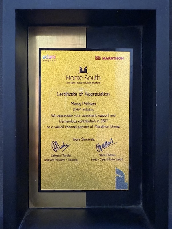 Adani Realty Monte South Excellence Award 2023