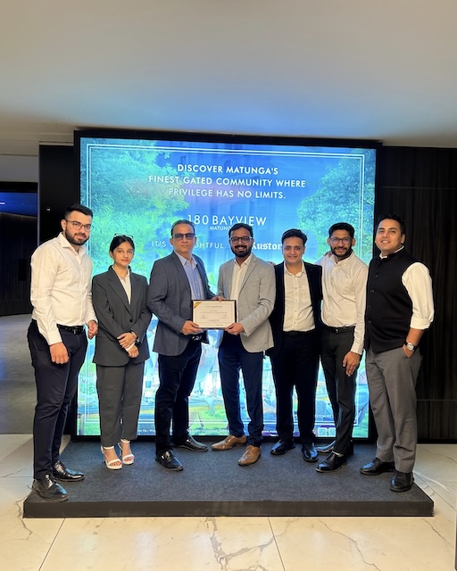 DHM Estates receives Rustomjee 180 Bayview Excellence Award 2023